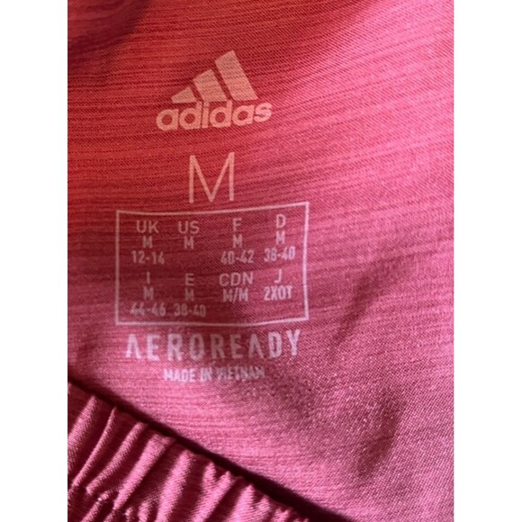 Adidas Women's Running Short Medium Red Aeroready Athletic Sports Ash 2.5 inch - Picture 6 of 6